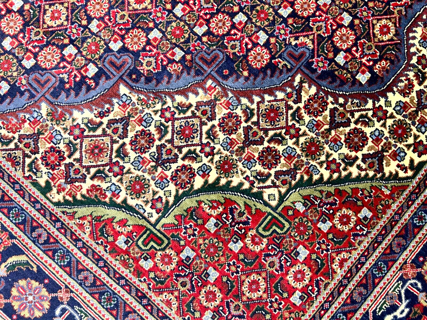 6'7"x9'4" Hand-Knotted 100% Wool Pile Tabrize Fishe Design Carpet - Area Rug