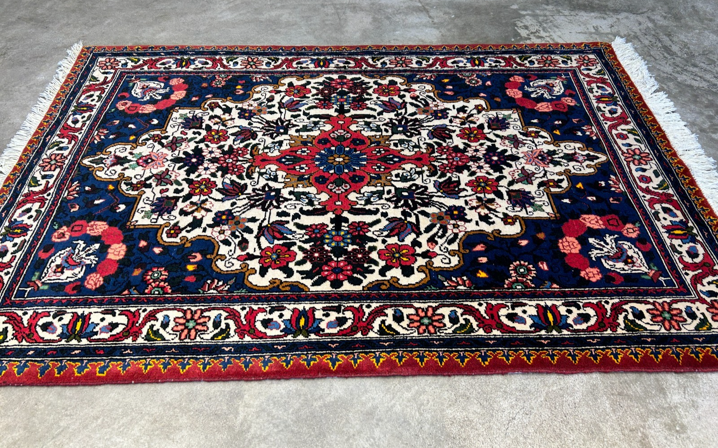 3'5"x5'2'' Hand-Knotted 100% Wool Persiane Bakhtiarie Area Rug