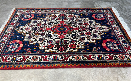 3'5"x5'2'' Hand-Knotted 100% Wool Persiane Bakhtiarie Area Rug