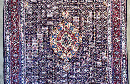 8'11"x11'8" Hand-Knotted 100% Wool Pile Bidjar Rug