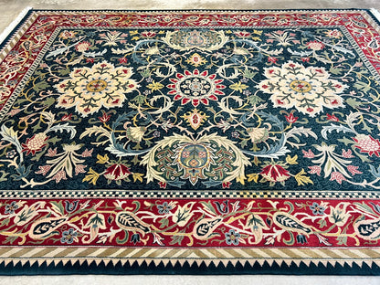 9'x12' Hand-Knotted 100% Wool Pile Oriental Rug