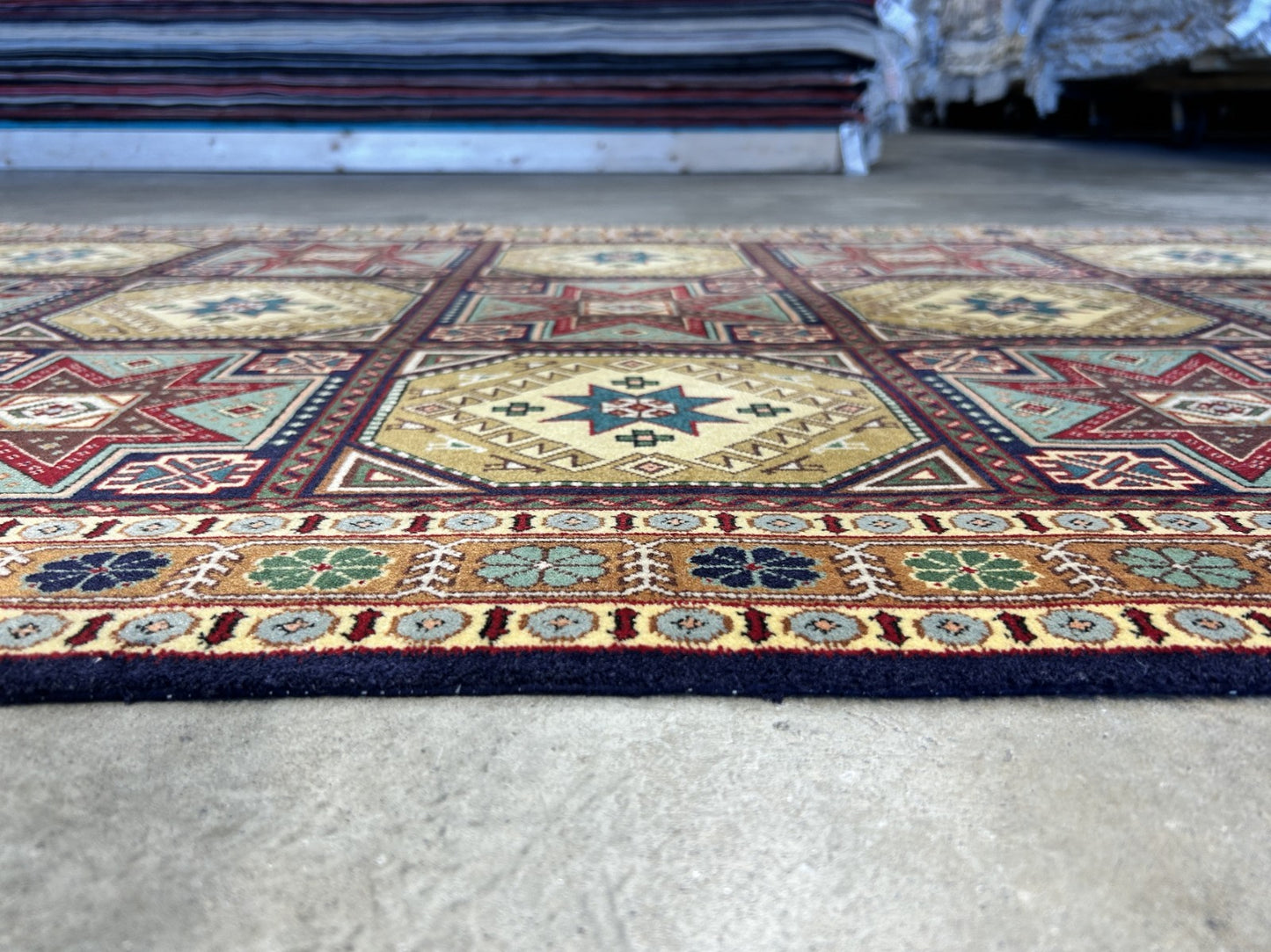 3'5"x5'4" Hand-Knotted 100% Wool Pile Tabrize Rug