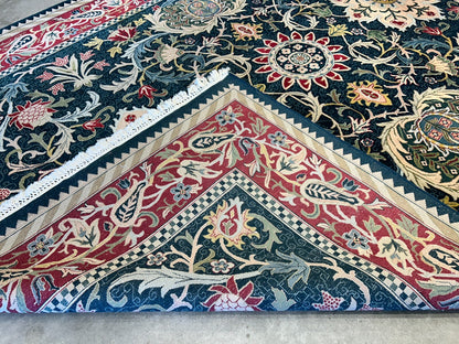 9'x12' Hand-Knotted 100% Wool Pile Oriental Rug