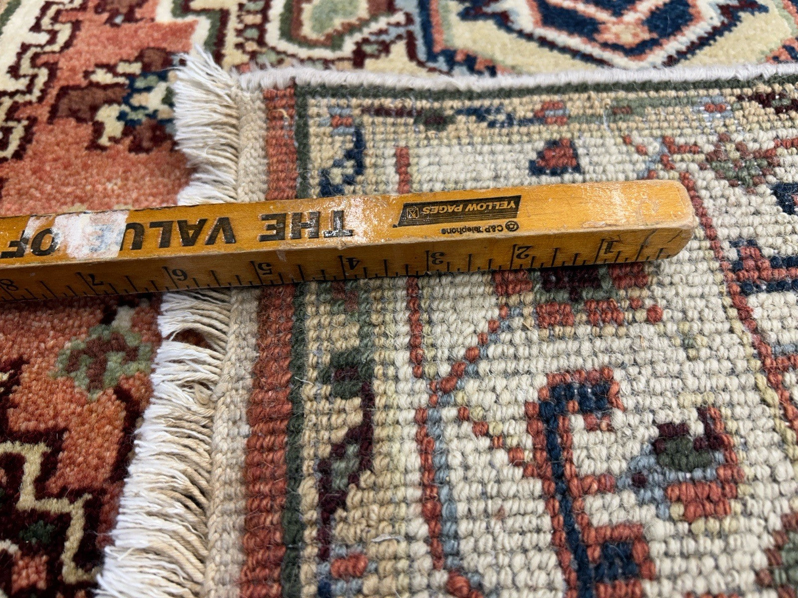 3’x5’ Hand-Knotted 100% Wool Indoserapi Area Rug - Carpet