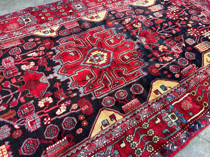 5'0" x 9'11" Hand-Knotted 100% Wool Pile Nahavande Area Rug - Carpet