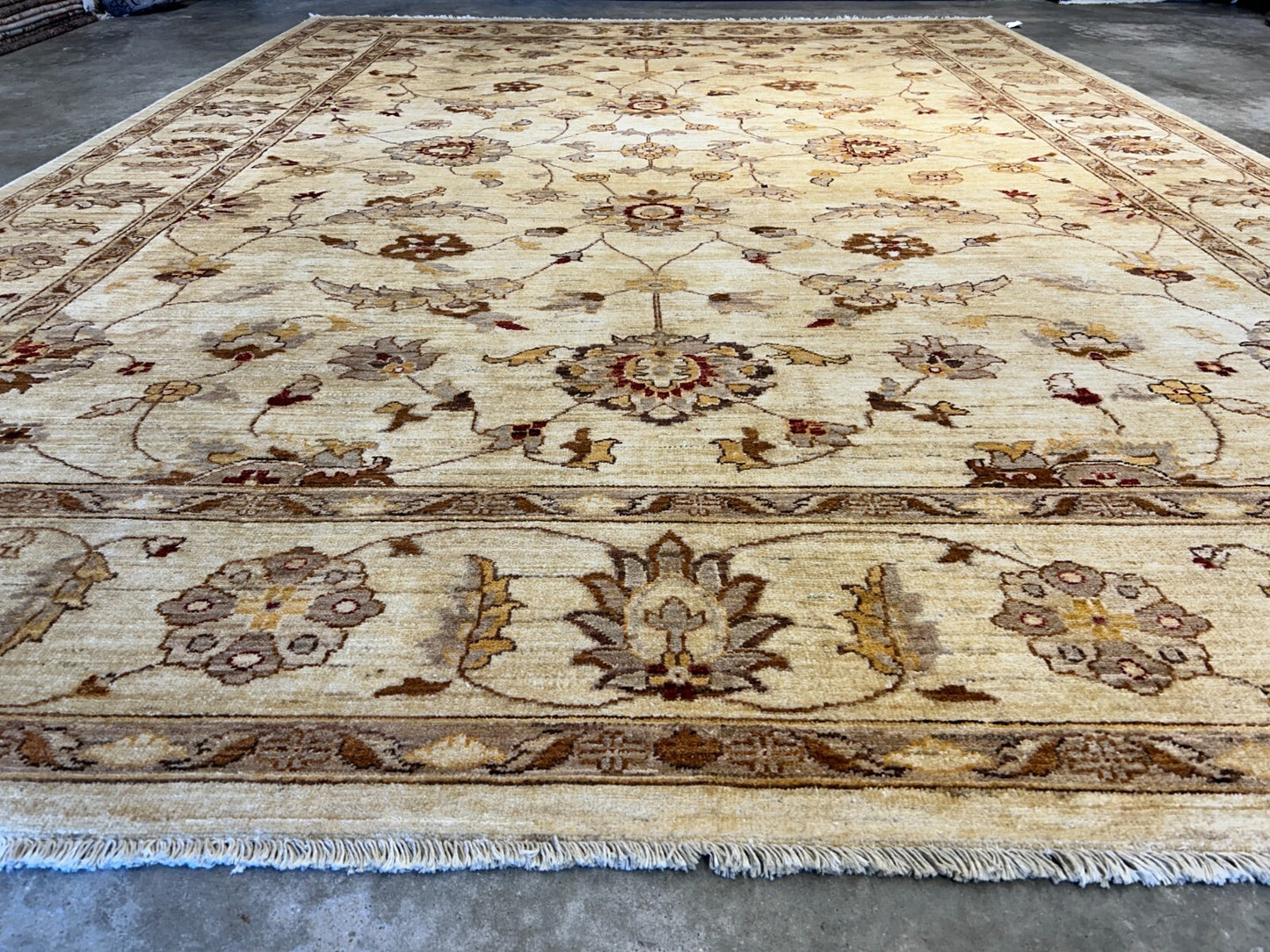 8'10"x12' Hand-Knotted 100% Wool Pile Oriental Rug