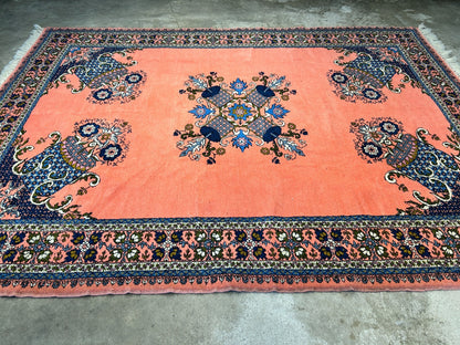 6'10"x9'1" Hand-Knotted 100% Wool Pile Morocco Carpet - Area Rug