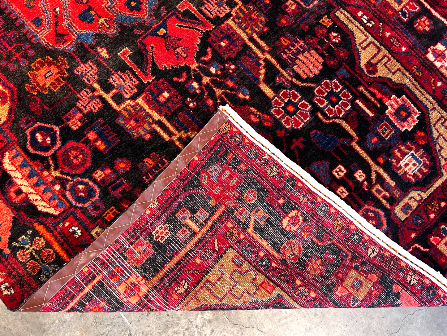 5'0" x 9'6" Hand-Knotted 100% Wool Pile Nahavande Area Rug - Carpet