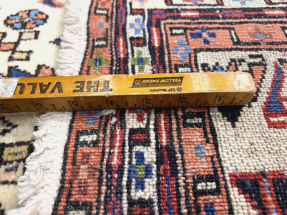 3'8"x5'2" Hand-Knotted 100% Wool Pile Karaja Area Rug - Carpet