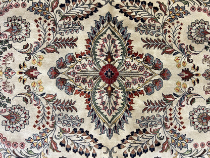 8'8"x11'8" Hand-Knotted 100% Lamb Wool Sarouke Design Carpet - Area Rug