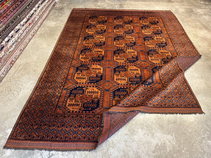 8'8"x12'1" Hand-Knotted 100%  Wool Pile Bokhara Rug