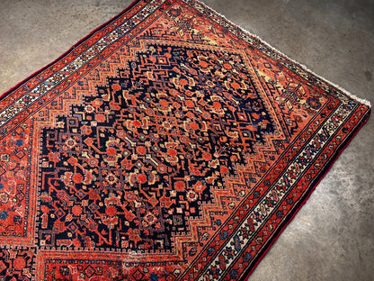 3'8" x 9'11" Hand-Knotted 100% Wool Pile - Malayere Runner