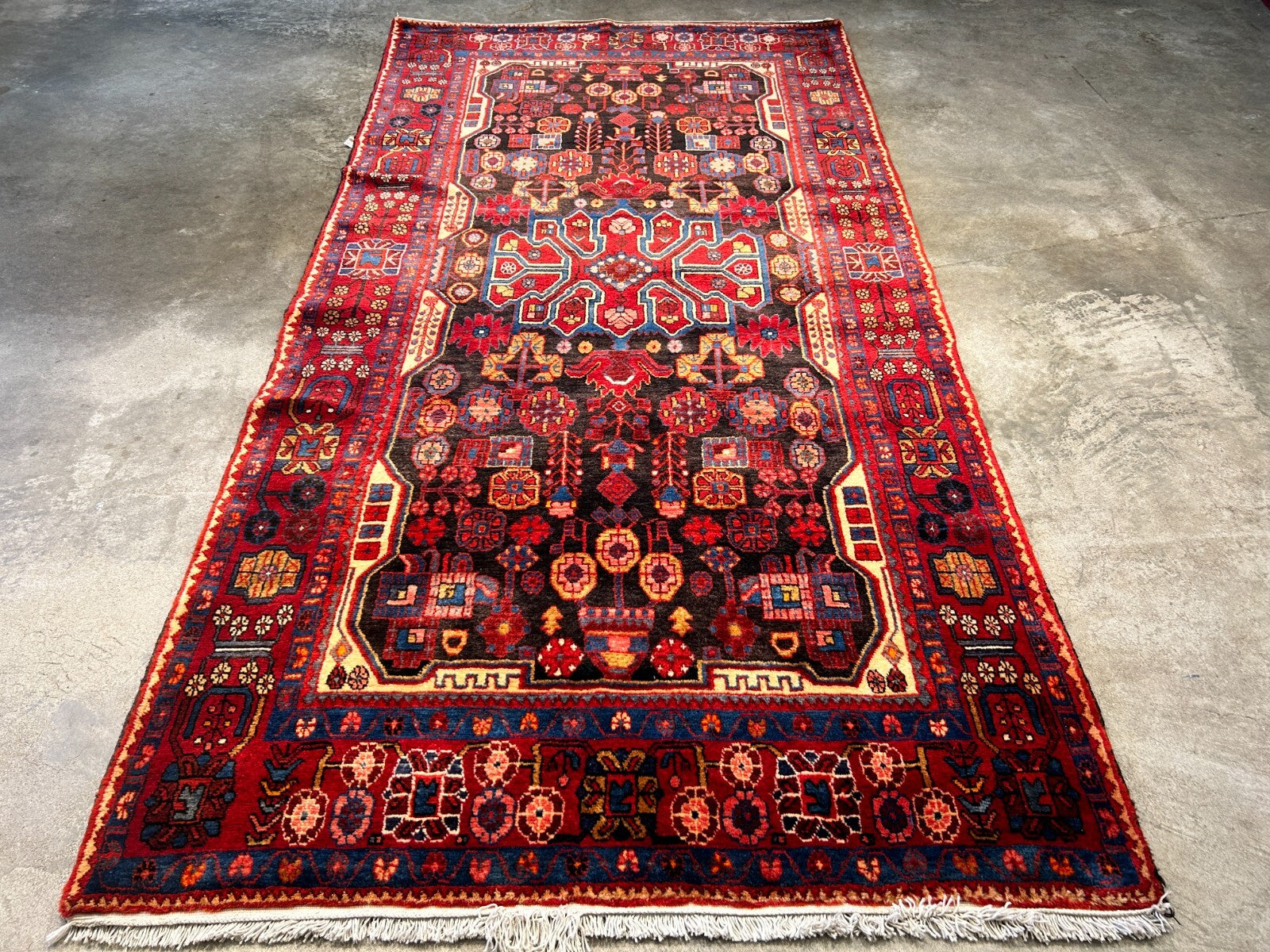 5'0" x 9'10" Hand-Knotted 100% Wool Carpet - Nahavande Area Rug