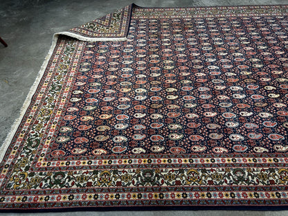 8'x11' Hand-Knotted 100% Wool Pile Hereke Area Rug - Carpet