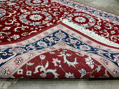 4'0" x 6'0" Hand-Knotted 100% Wool Indian Area Rug