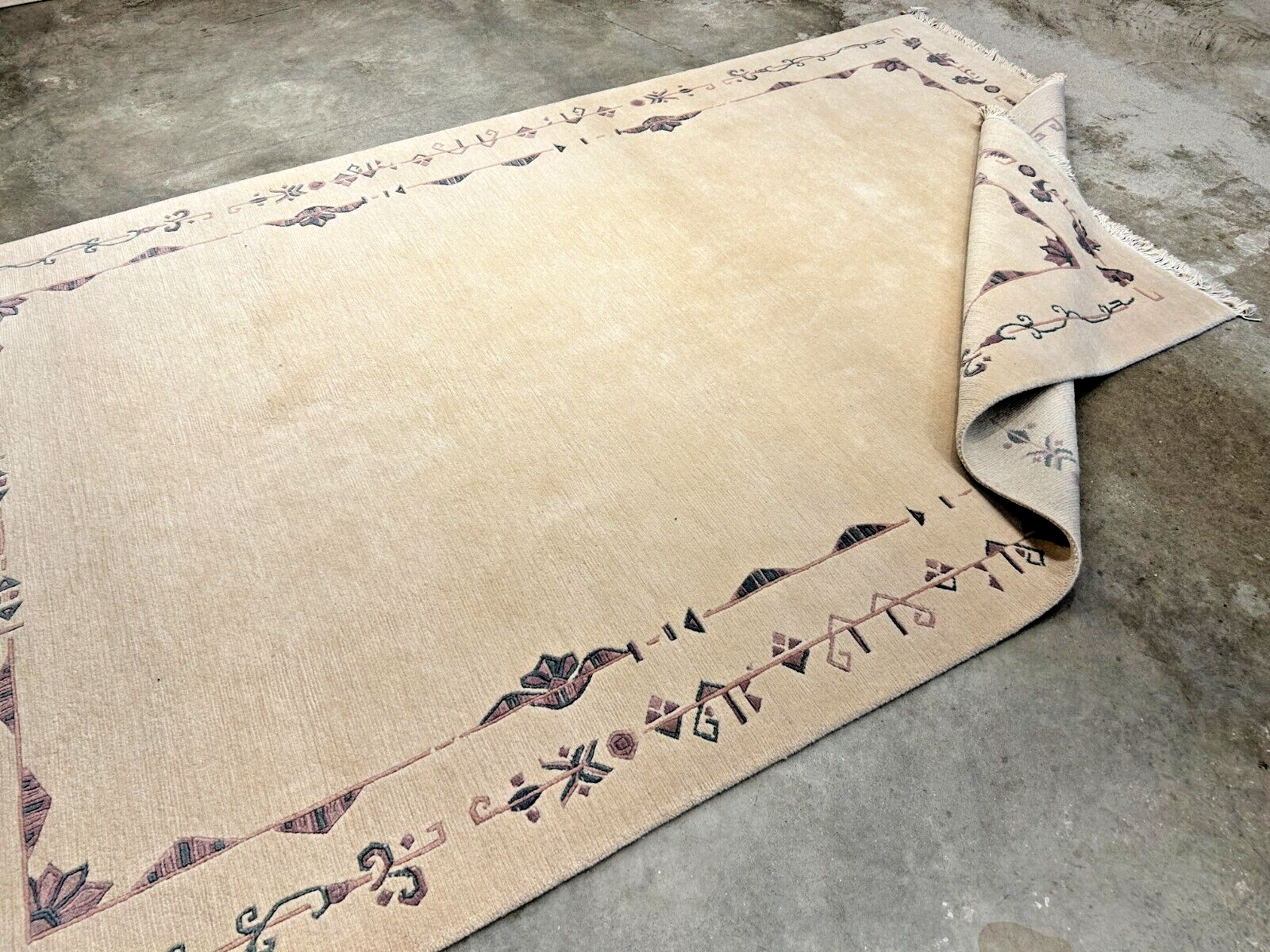 6'7"x9'10" Hand-Knotted 100% Wool Pile Indo-Nepali Carpet - Area Rug