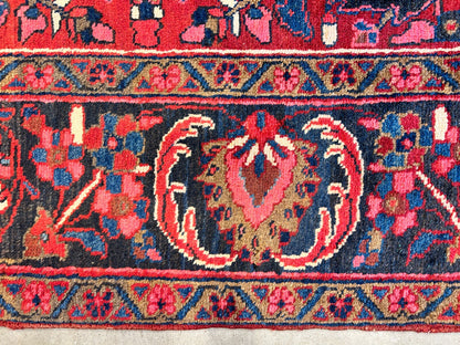 8'2"x11'6" Hand-Knotted 100% Wool Pile Herize Rug