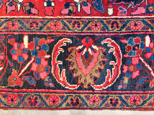 8'2"x11'6" Hand-Knotted 100% Wool Pile Herize Rug