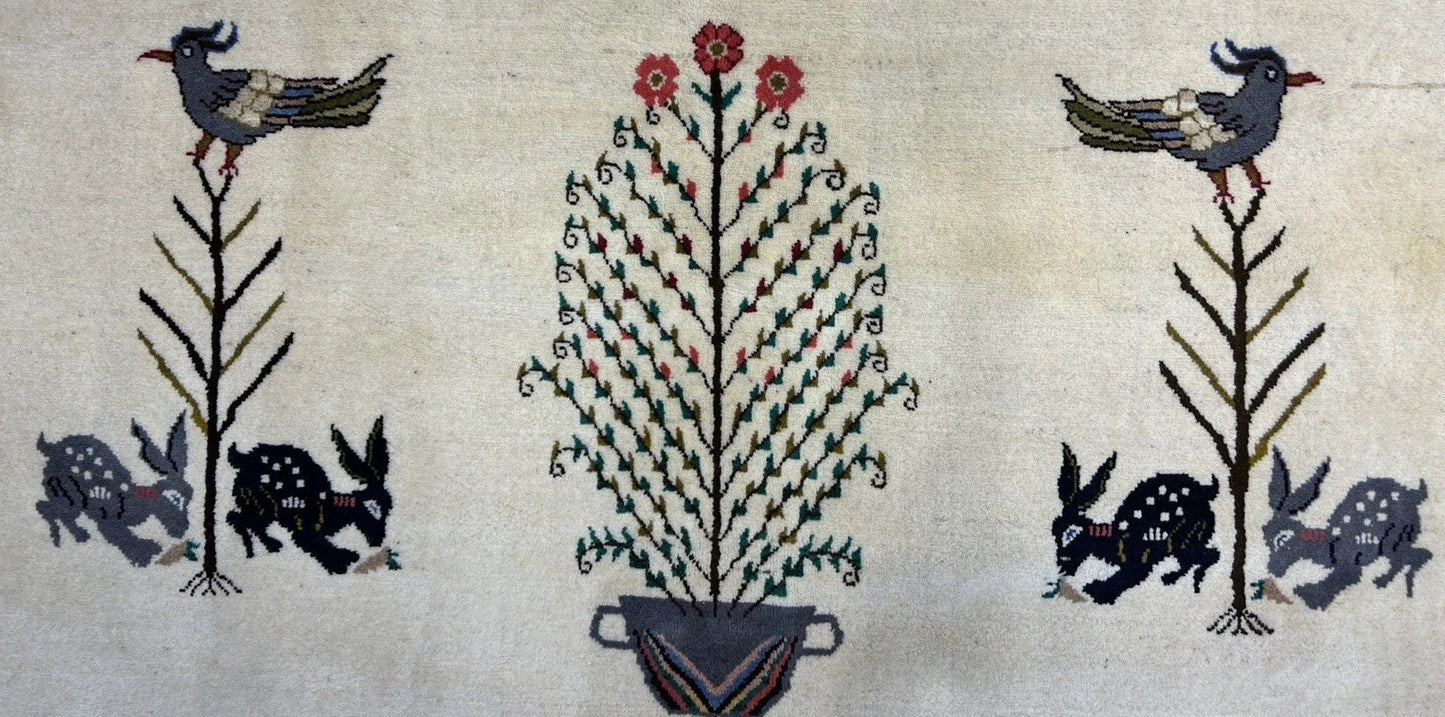 6’5”x9’6” Hand-Knotted 100% Wool Pile Oriental Area Rug - Carpet