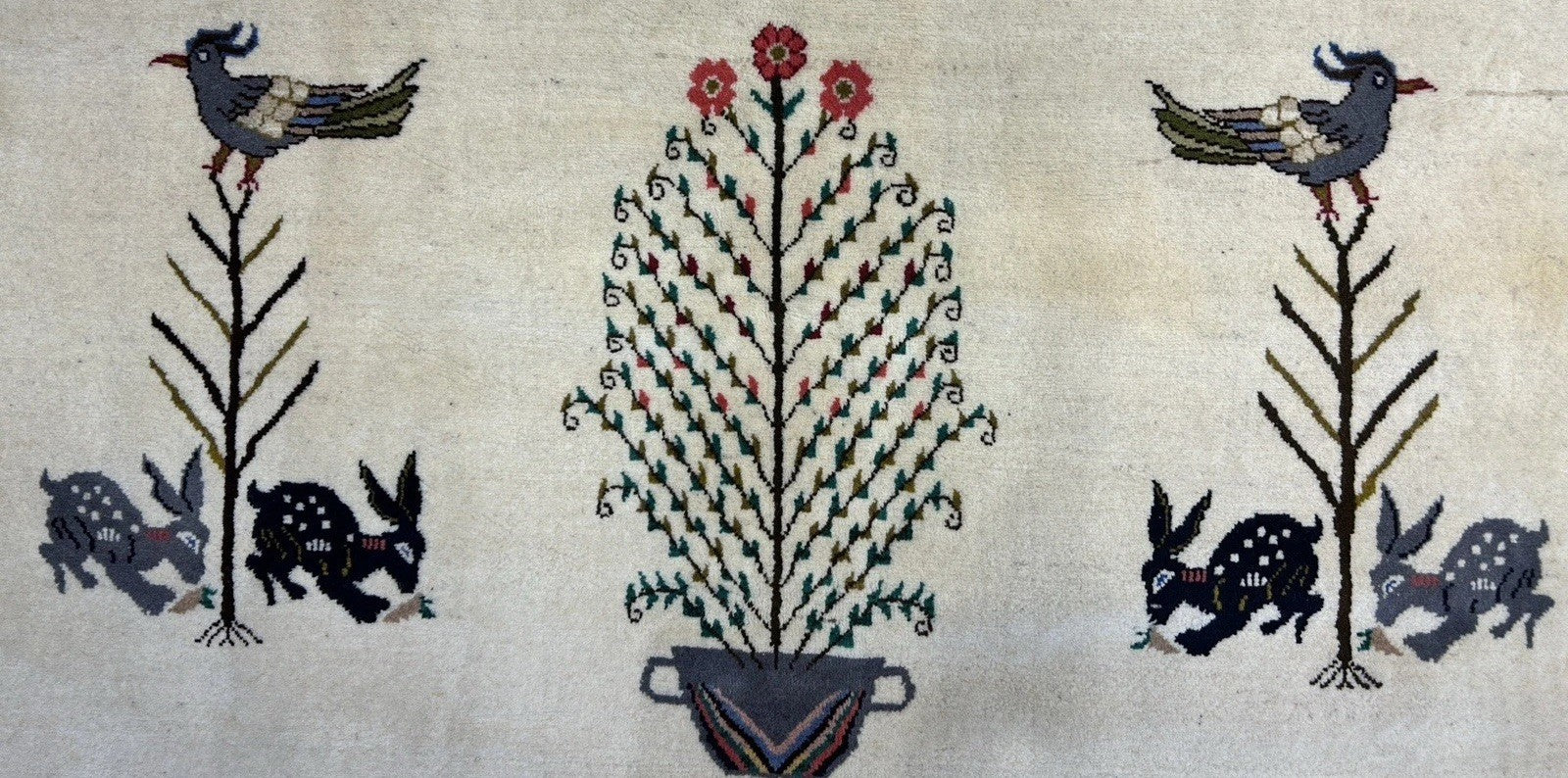 6’5”x9’6” Hand-Knotted 100% Wool Pile Oriental Area Rug - Carpet