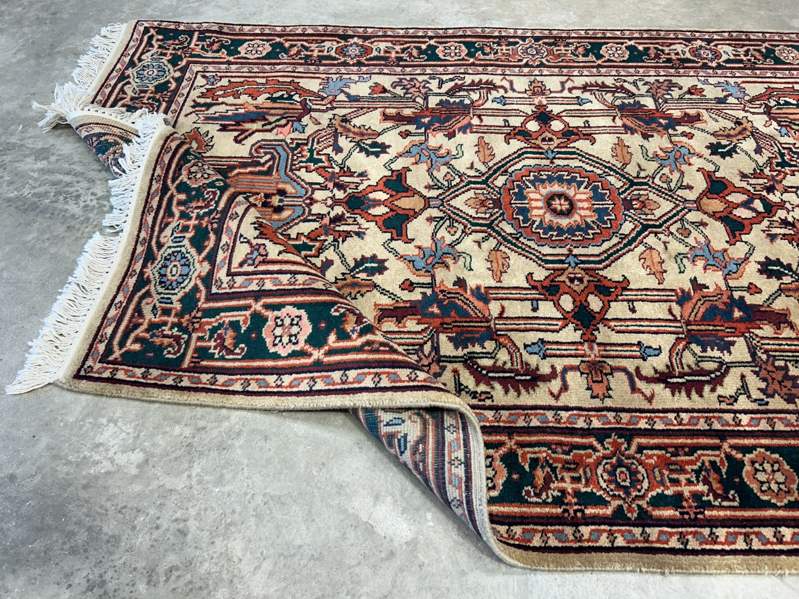 4'x6' Fine Hand-Knotted 100% Wool PileMahal Design Area Rug - Carpet