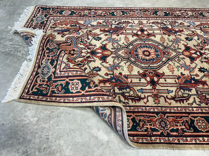 4'x6' Fine Hand-Knotted 100% Wool PileMahal Design Area Rug - Carpet