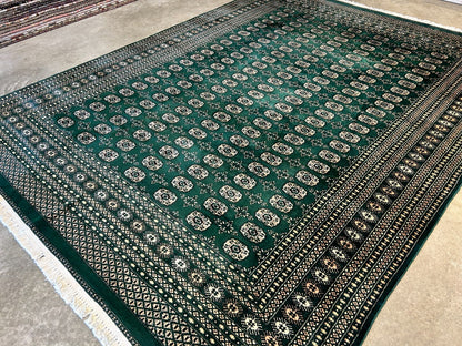 8'x10' Hand-Knotted 100% Wool Pile Bokhara Rug