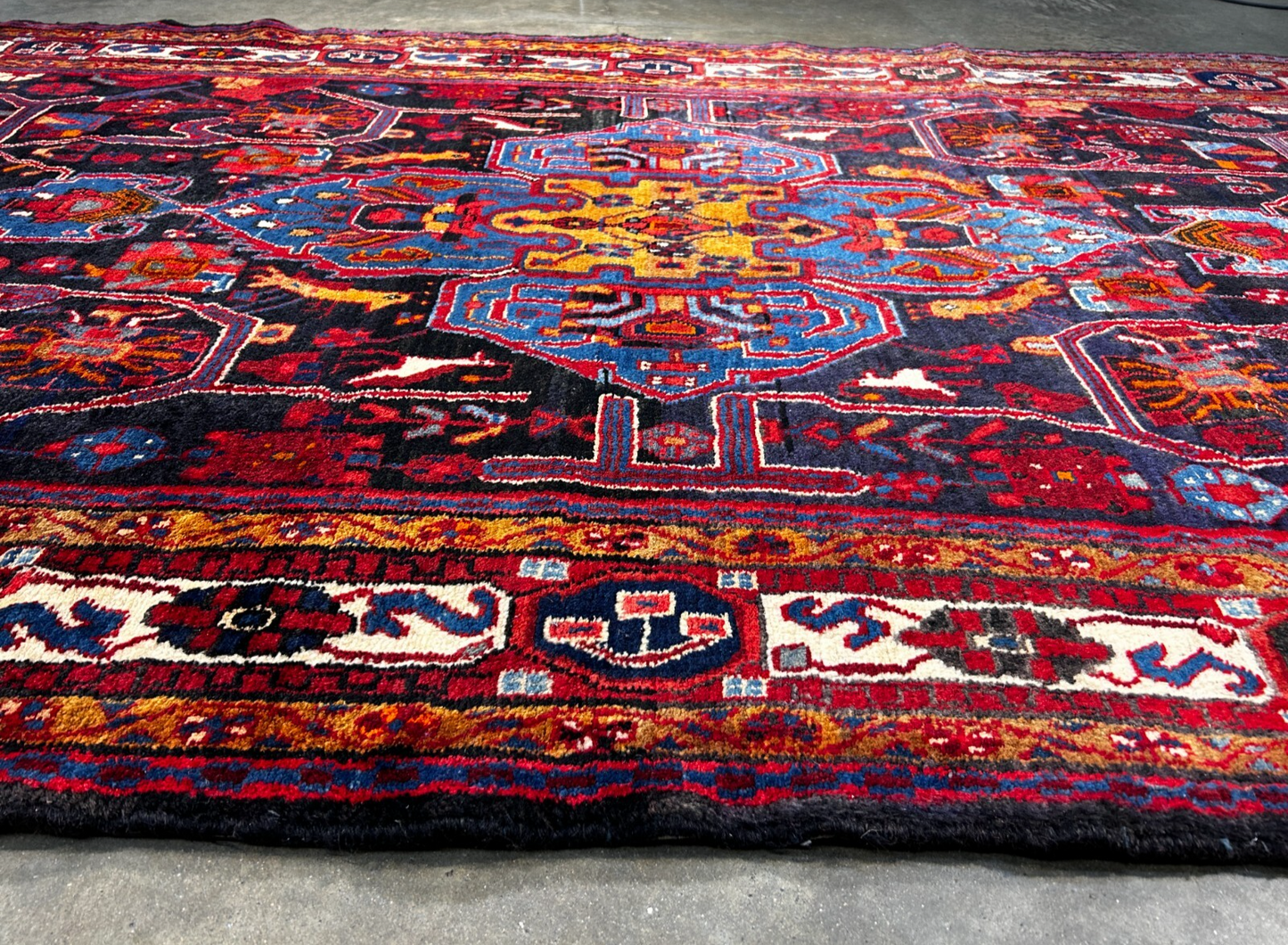 5'3" x 10'11" Hand-Knotted 100% Lamb Wool Pile Nahavande Area Rug - Carpet