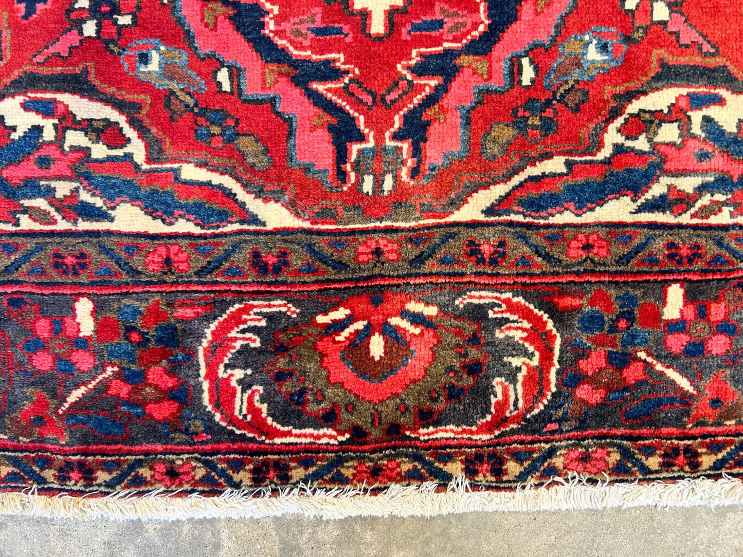 8'2"x11'6" Hand-Knotted 100% Wool Pile Herize Rug