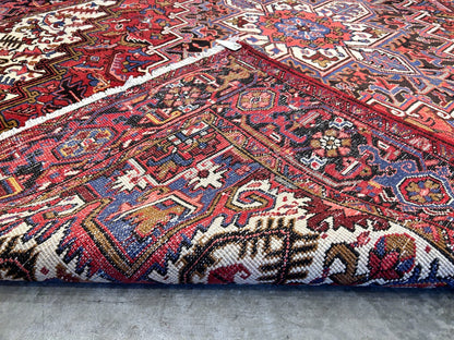 7'3"x9'9" Hand-Knotted 100% Wool Herize Carpet - Area Rug