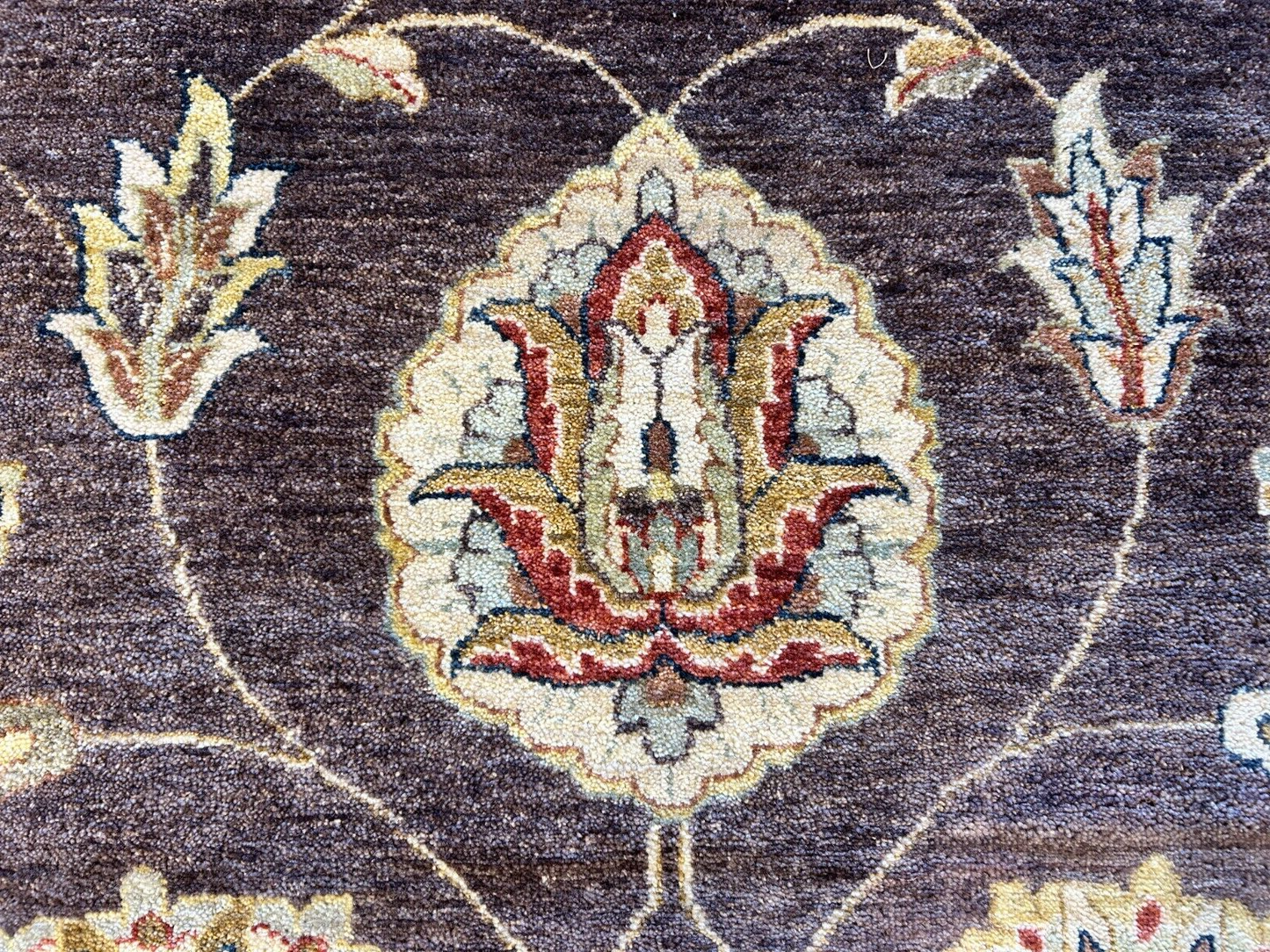 9'x12' Hand-Knotted 100% Wool Pile Lilian Design Carpet - Area Rug