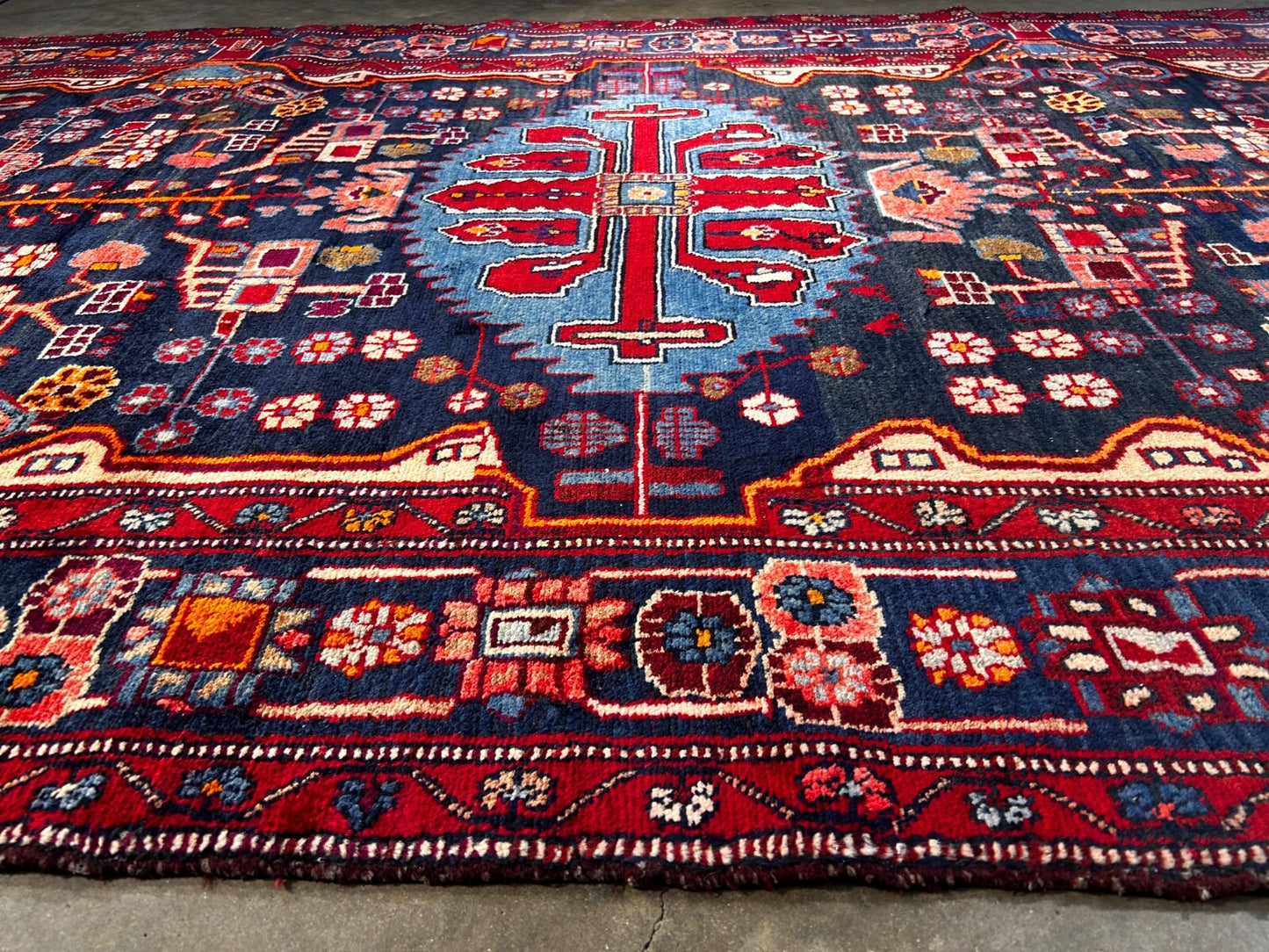 5'4" x 10'0" Hand-Knotted 100% Wool Pile Tuyserkan Area Rug - Carpet