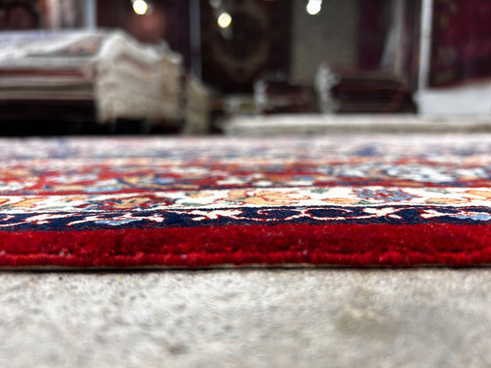 7'9"x12'8" Extra Fine Hand-Knotted Wool & Silk Isfahane Seirafian Rug