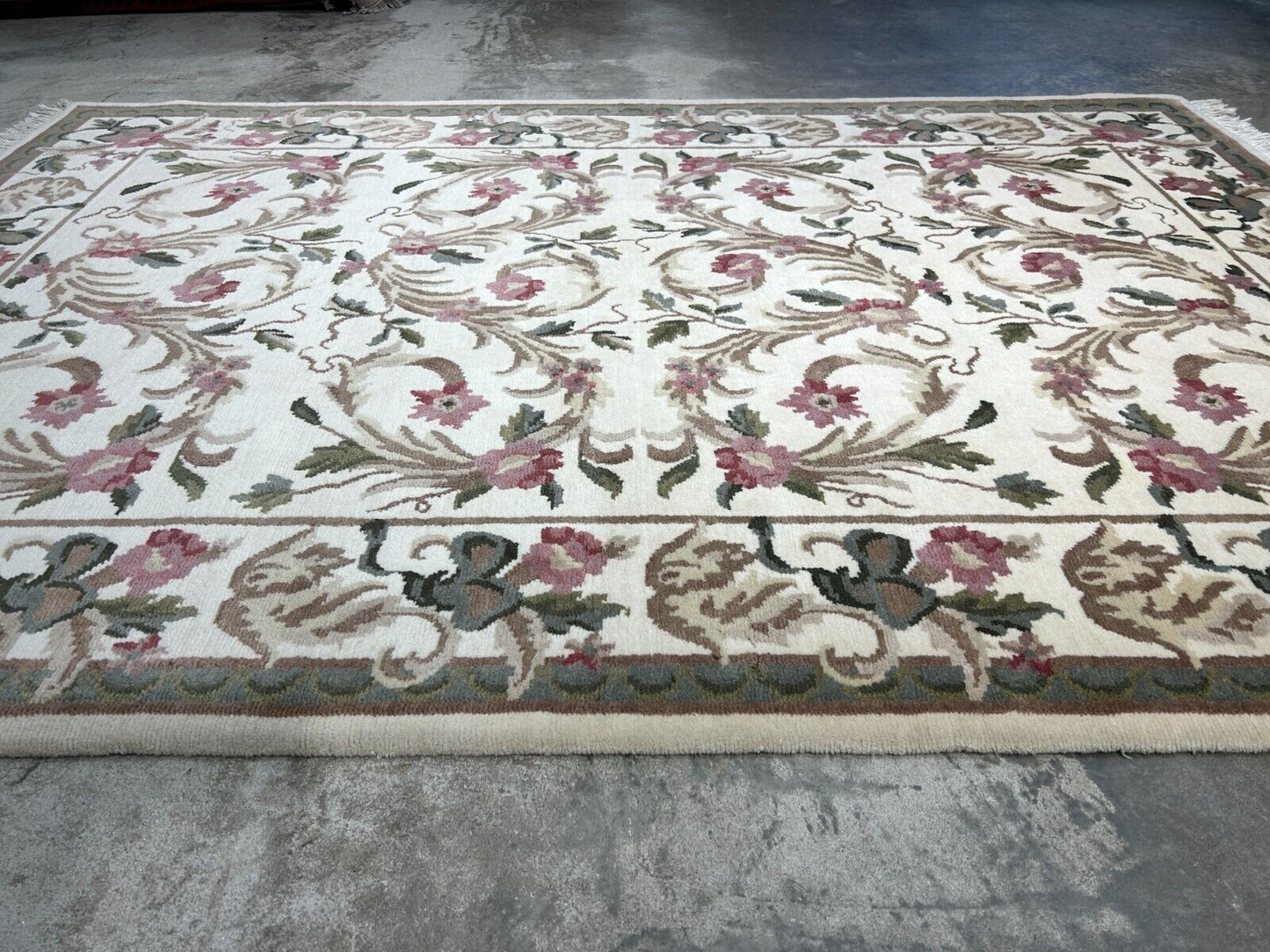 6'x9' Hand-Knotted 100% Wool Pile Art Deco Carpet - Area Rug
