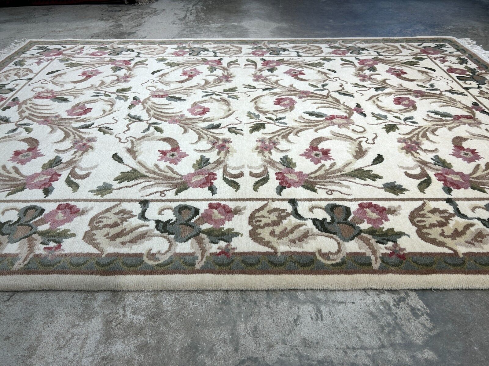 6'x9' Hand-Knotted 100% Wool Pile Art Deco Carpet - Area Rug