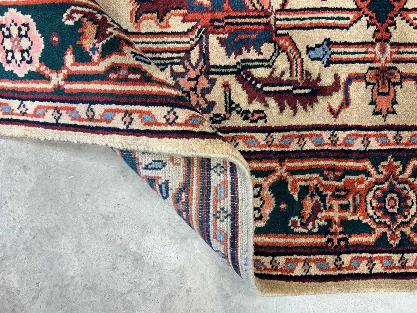 4'x6' Fine Hand-Knotted 100% Wool PileMahal Design Area Rug - Carpet