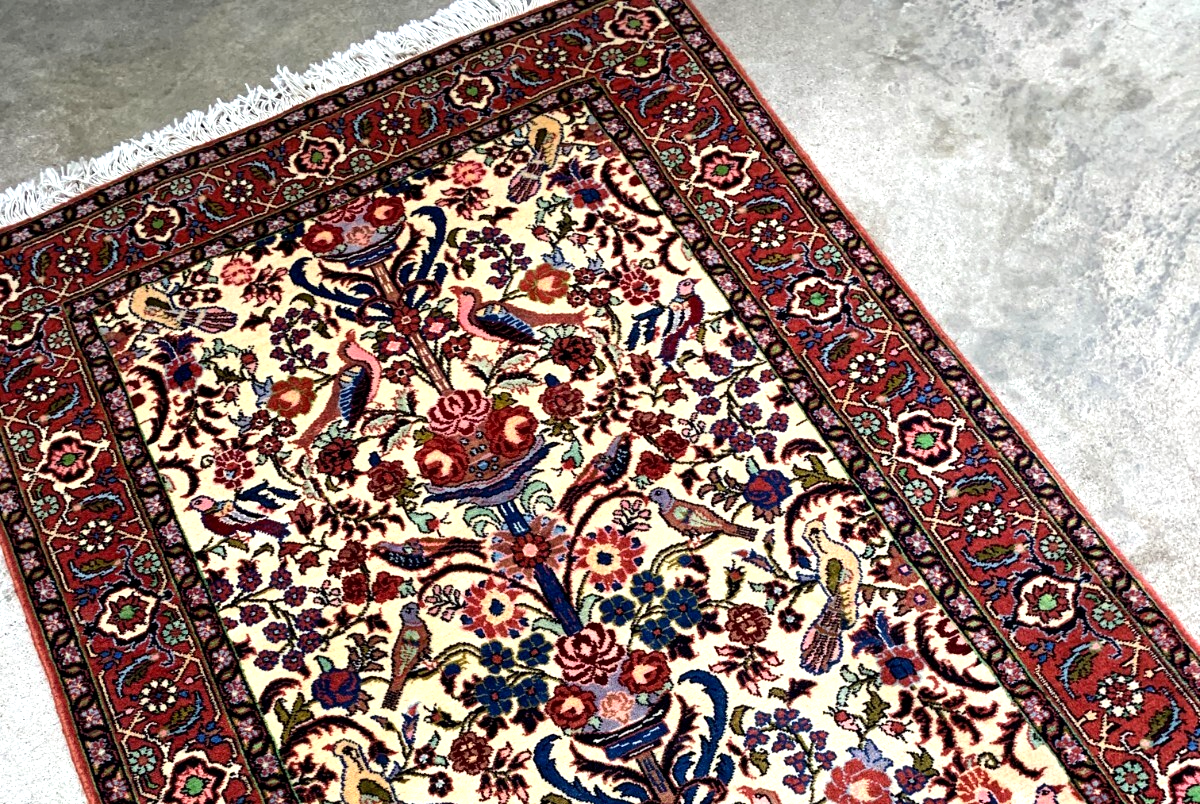 2'9"x4'6'' Hand-Knotted 100% Wool Pile Bidjare Area Rug - Area Carpet