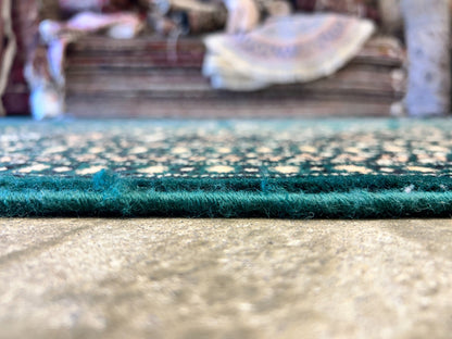 8'x10' Hand-Knotted 100% Wool Pile Bokhara Rug