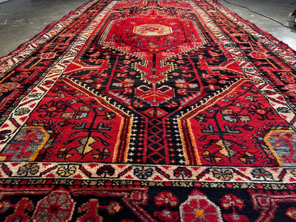 4'10" x 10'0" Hand-Knotted 100% Wool Pile Nahavande Area Rug - Carpet