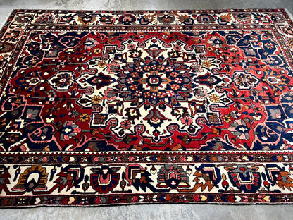 6'11"x10'4" Hand-Knotted 100% Wool Carpet - Bakhtiarie Area Rug