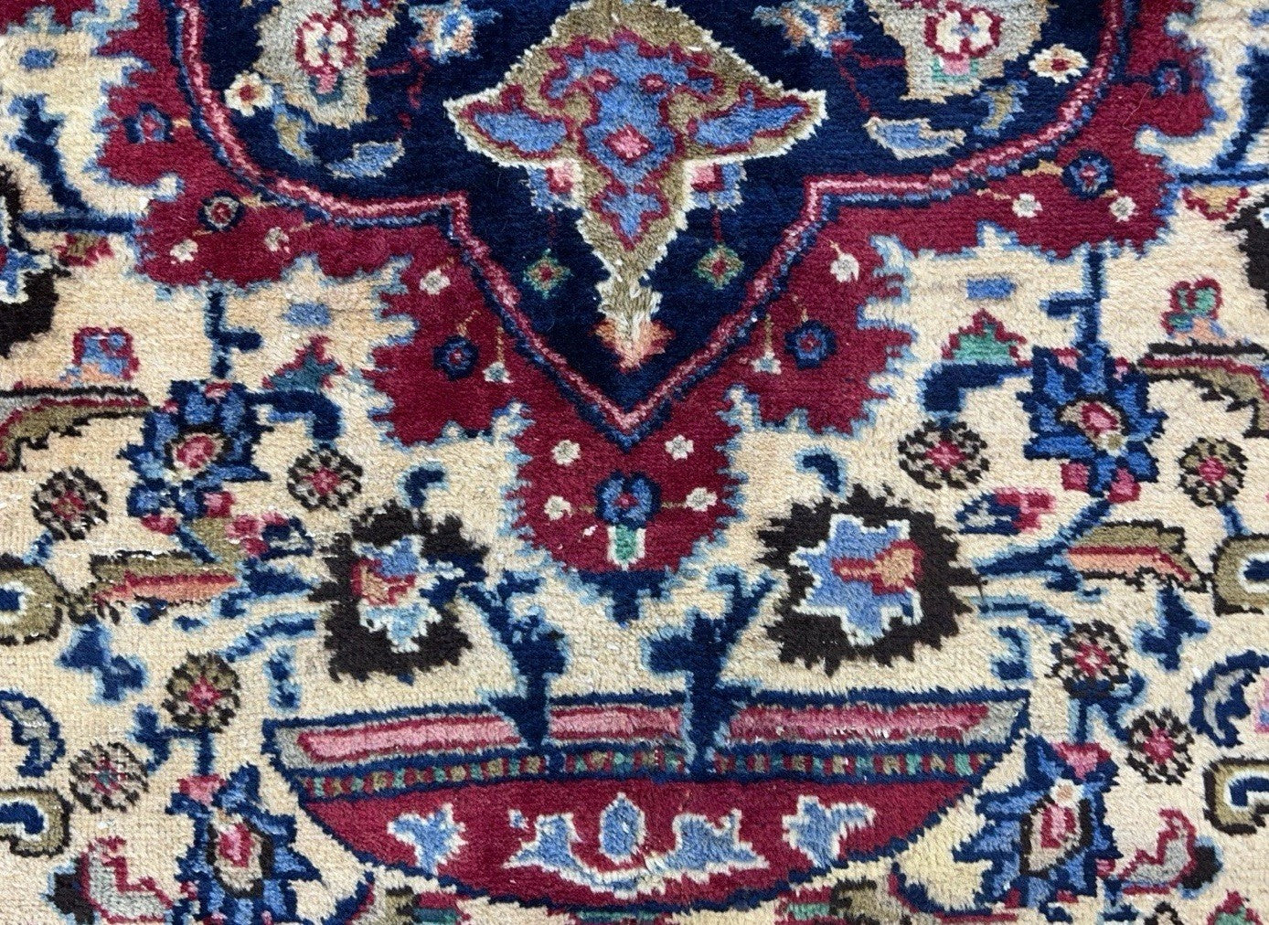 8’2”x11’2” Antique Hand-Knotted 100% Wool Pile Tabrize Area Rug - Carpet
