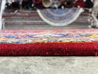 7'11"x9'7" Hand-Knotted 100% Wool Pile Qume Rug