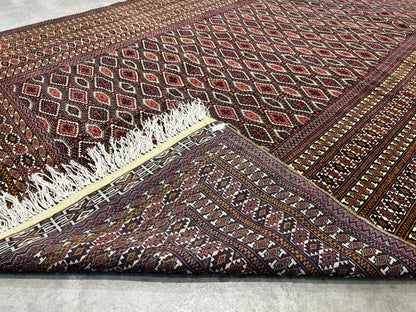 6'3"x9'2" Hand-Knotted 100% Wool Carpet - Bokhara Area Rug