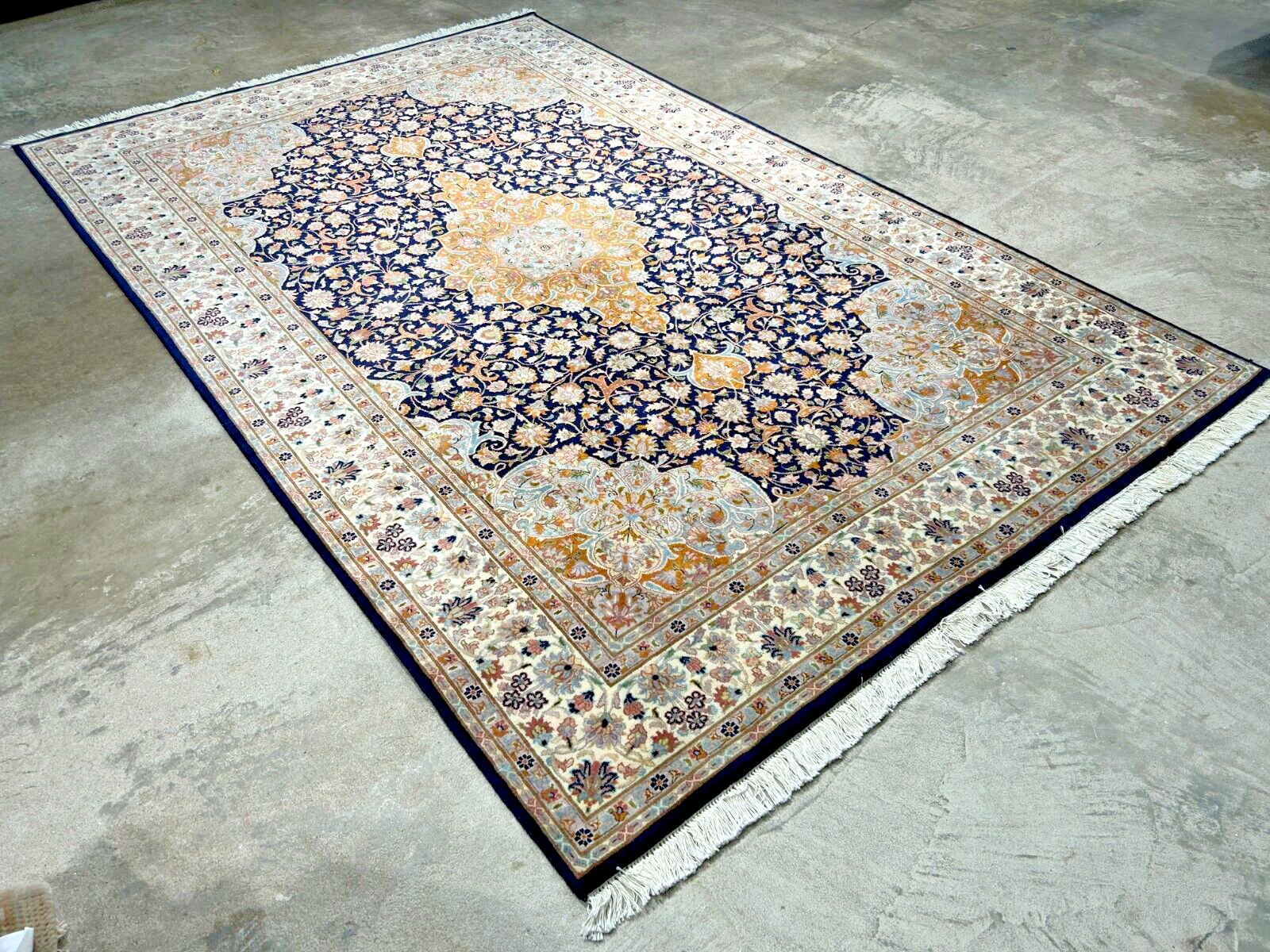 6'1"x9'4" Hand-Knotted 100% Wool Carpet - Pakpersian Kashane Area Rug