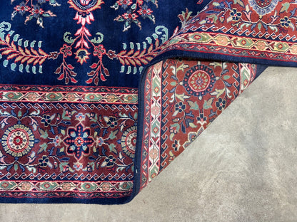 8'9"x12'1" Hand-Knotted 100% Wool Pile IndoSarouke Rug