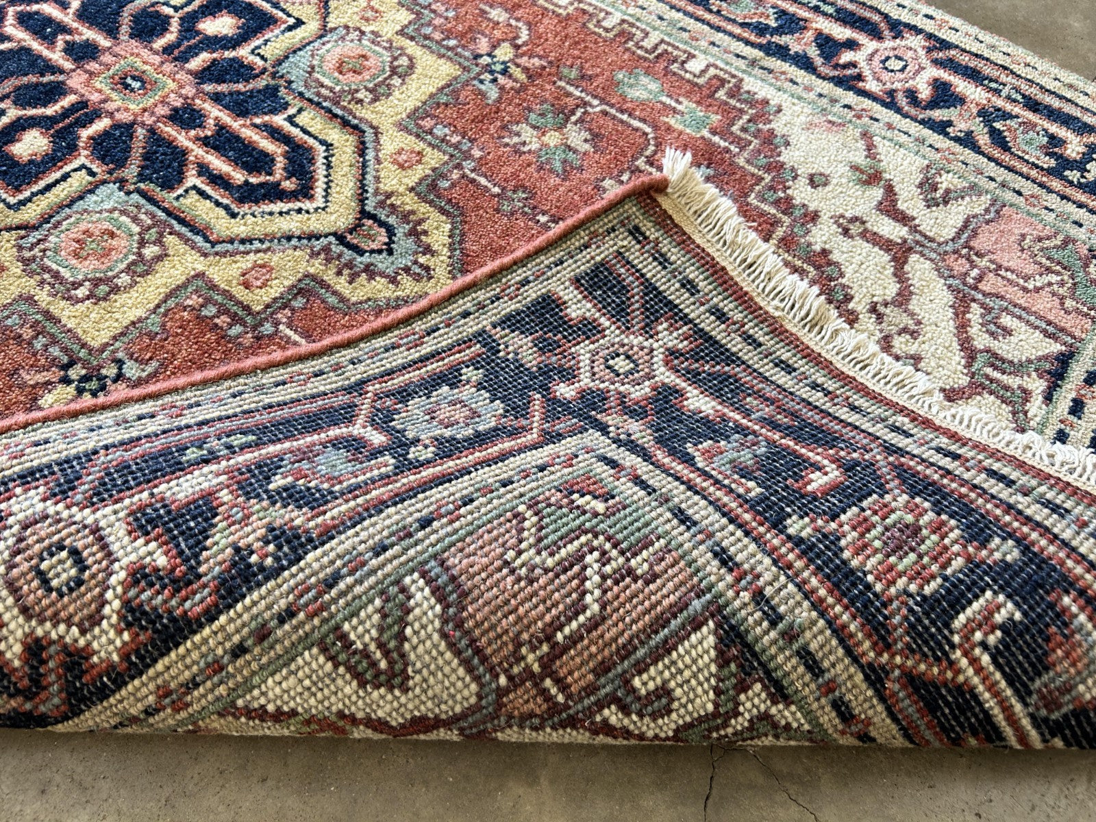 3'x5' Hand-Knotted 100% Wool Pile IndoSerapi Rug