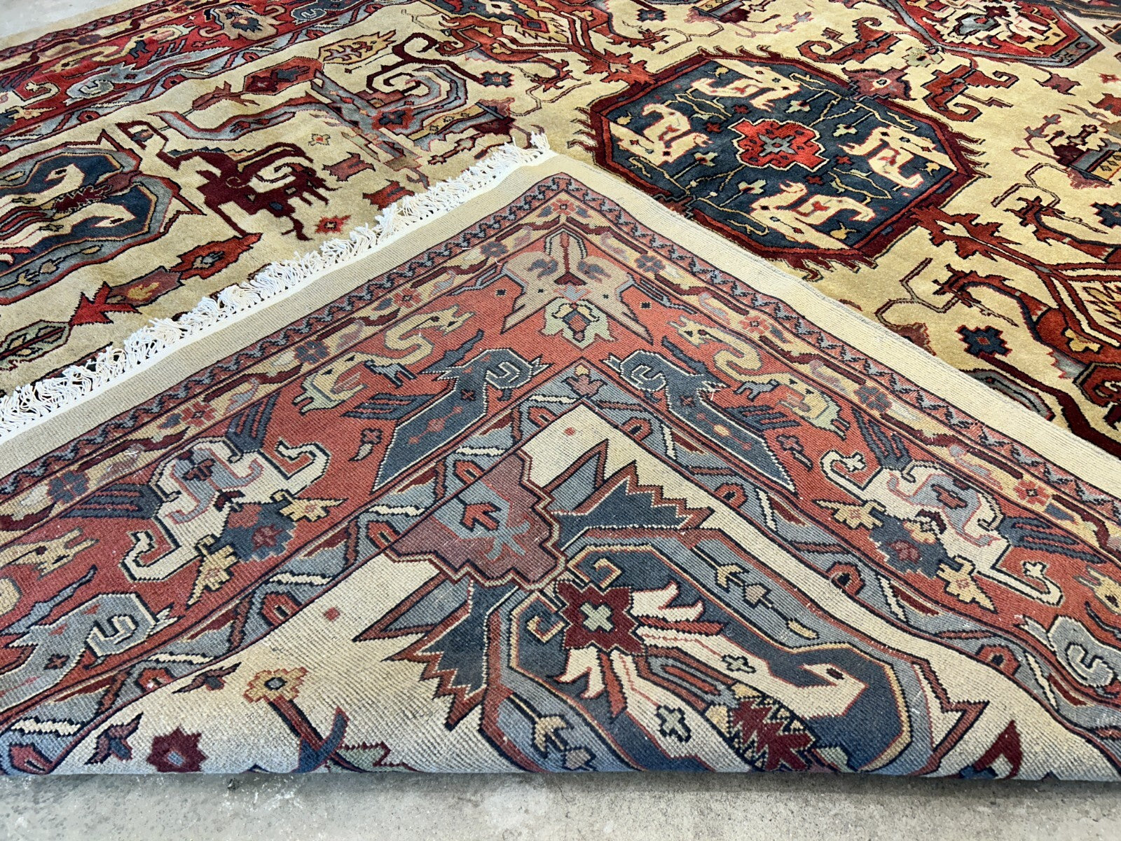 10'2"x13'11" Hand-Knotted 100% Wool Pile IndoHeriz Rug