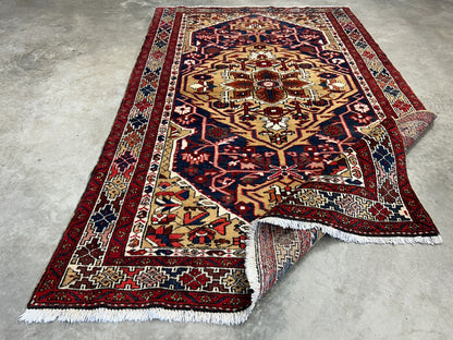 4'6"x7'4" Hand-Knotted 100% Wool Pile Herize Area Rug - Carpet