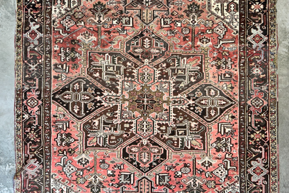 8'5"x11'10" Hand-Knotted 100% Wool Pile Herize Rug