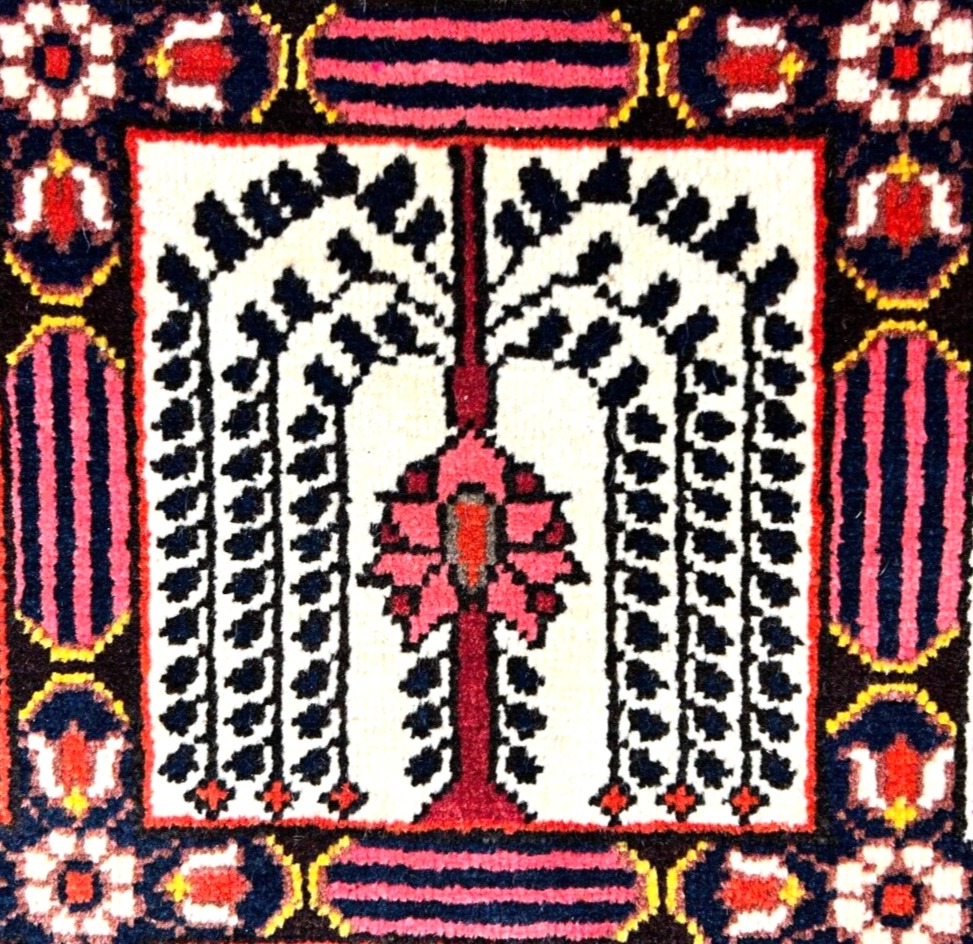 6'11"x10'3" Hand-Knotted 100% Lamb Wool Bakhtiarie Carpet - Area Rug